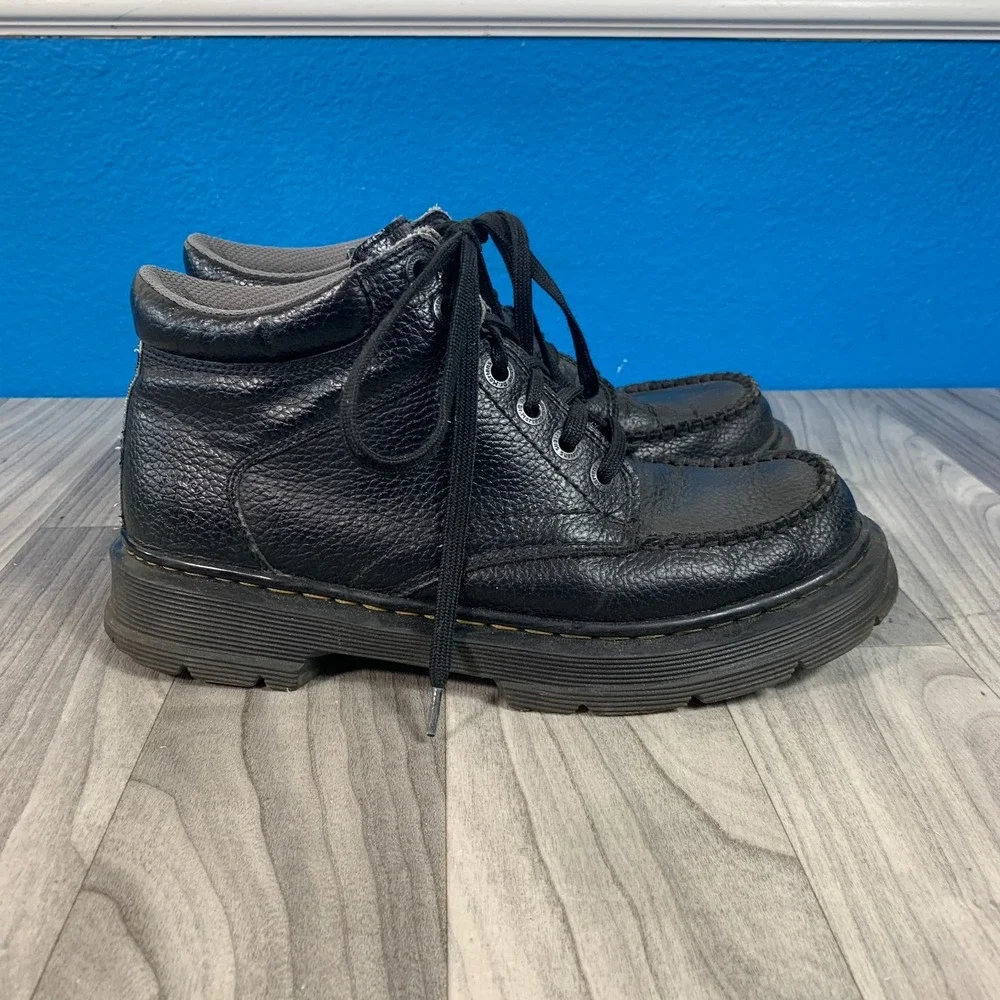 Dr Martens Garvey Black Leather Casual Lace Up Ankle Chukka Boots Men's US 10M